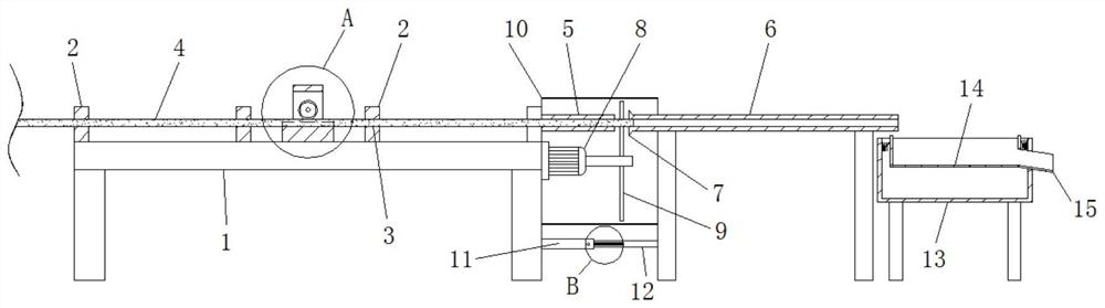 Efficient pelletizing device for preparing vehicle door post wrapper