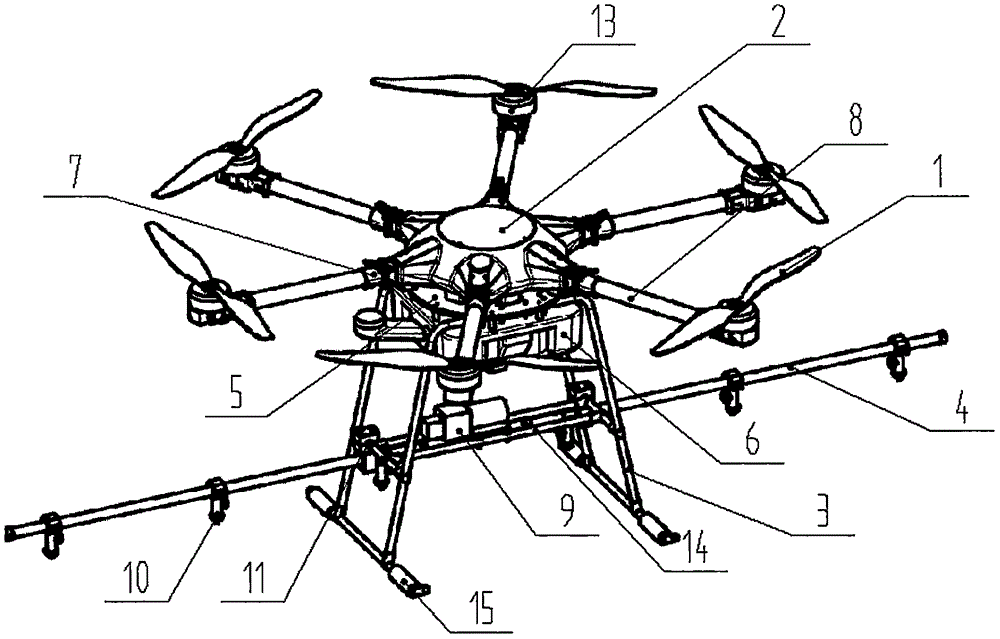 Super-low-altitude remote control flight plant protection machine