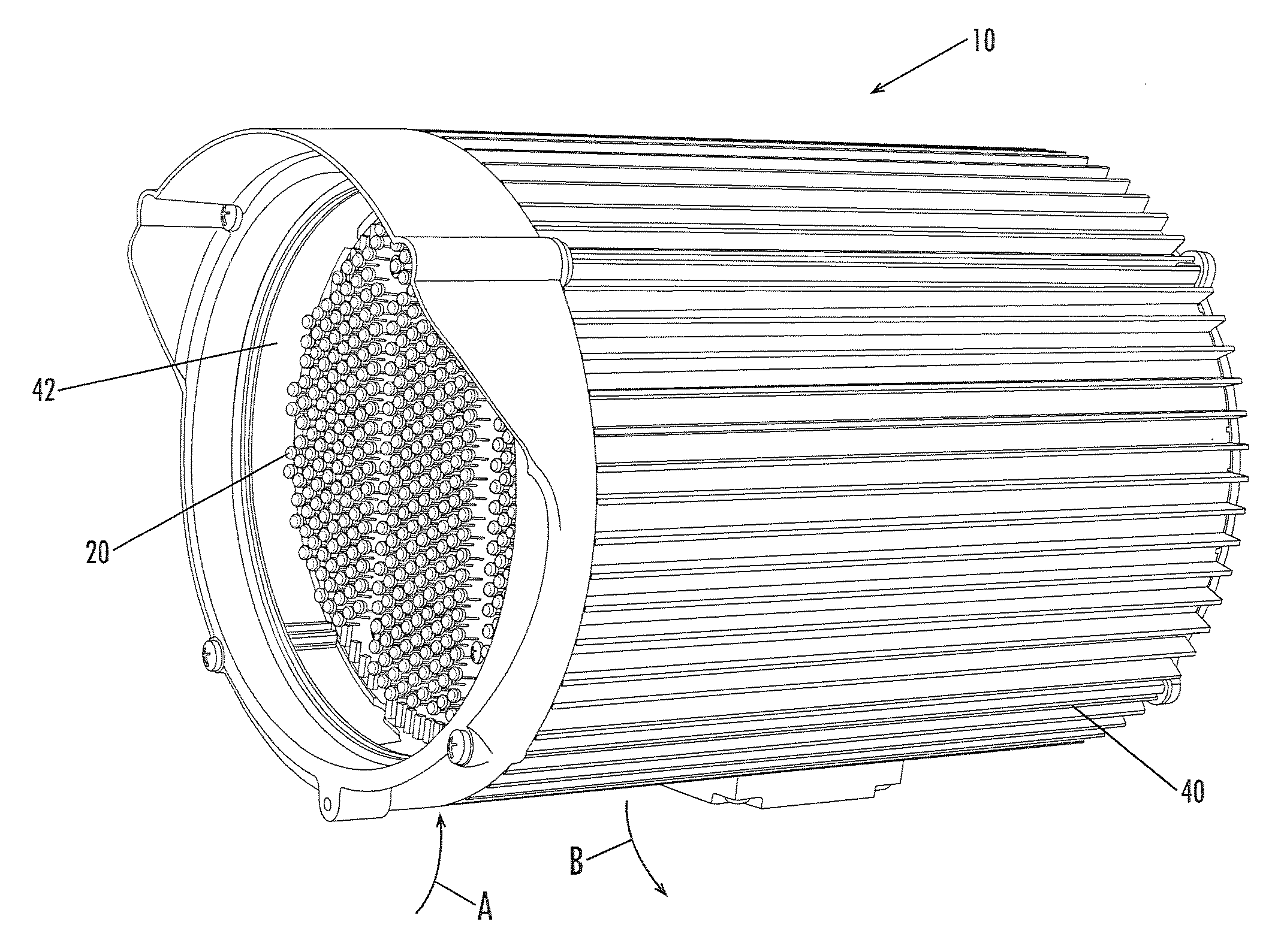 Infrared illuminator with variable beam angle