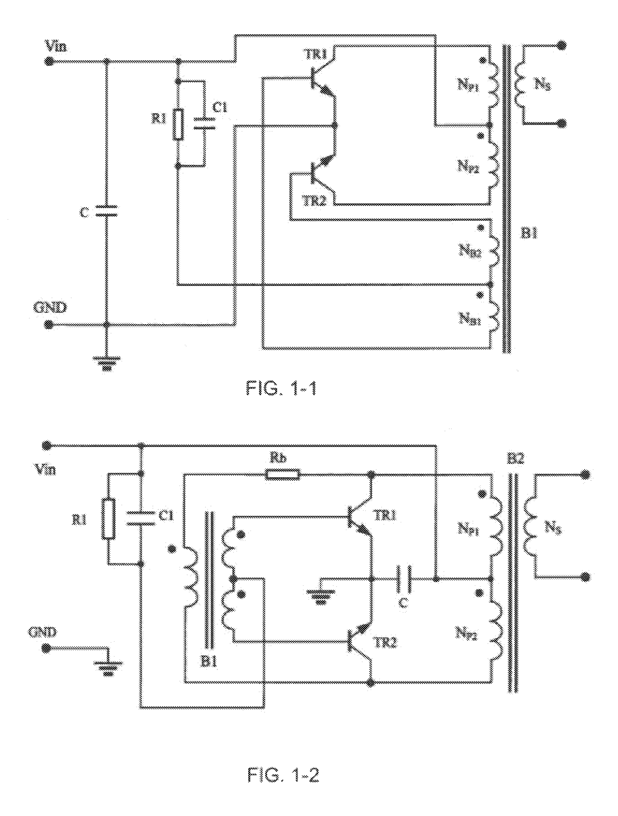 Self-excitation push-pull type converter