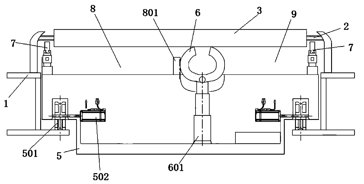 Robot for maintaining parallel supporting roller of conveyor