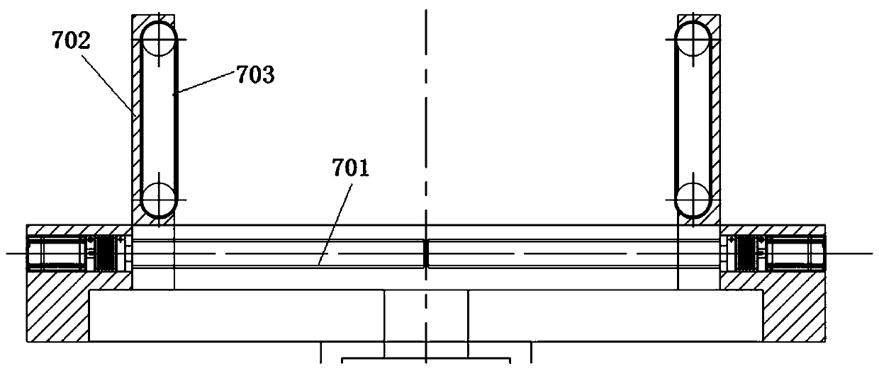 Robot for maintaining parallel supporting roller of conveyor