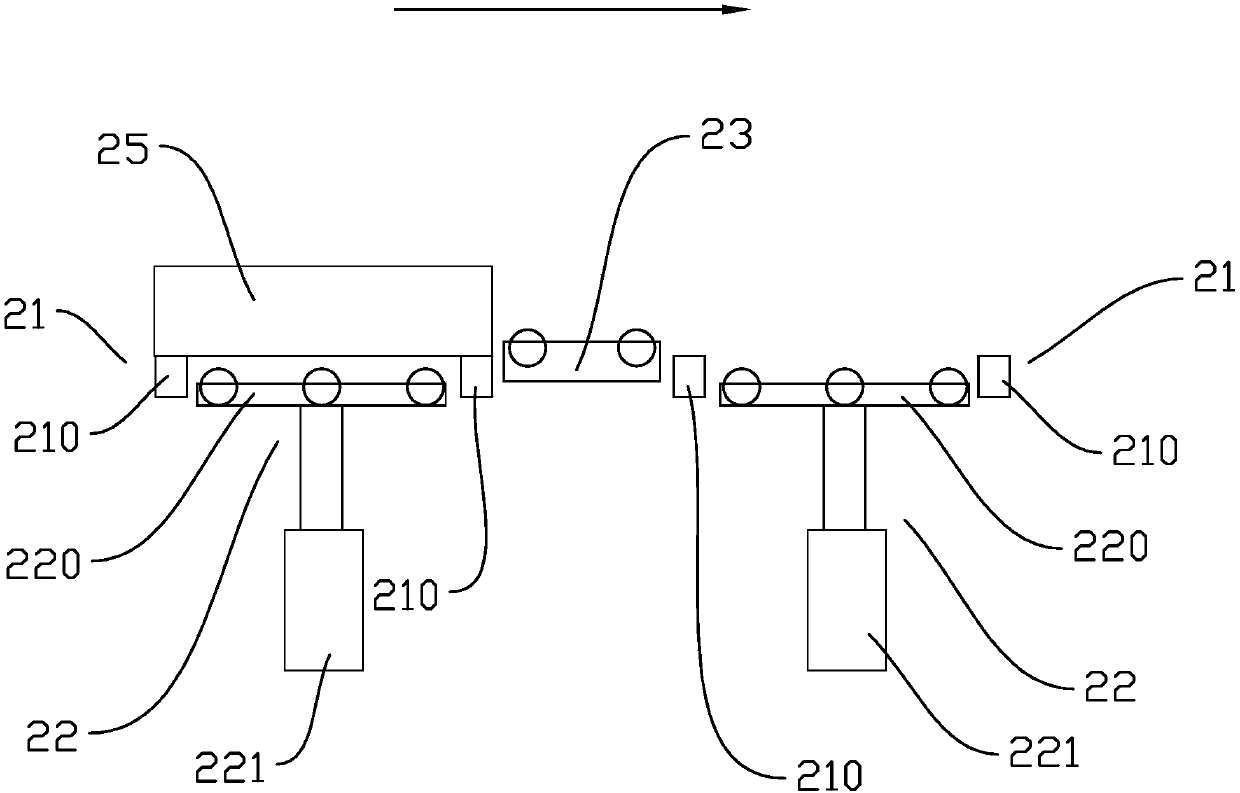 Conveying device for wire-material dispensing production line