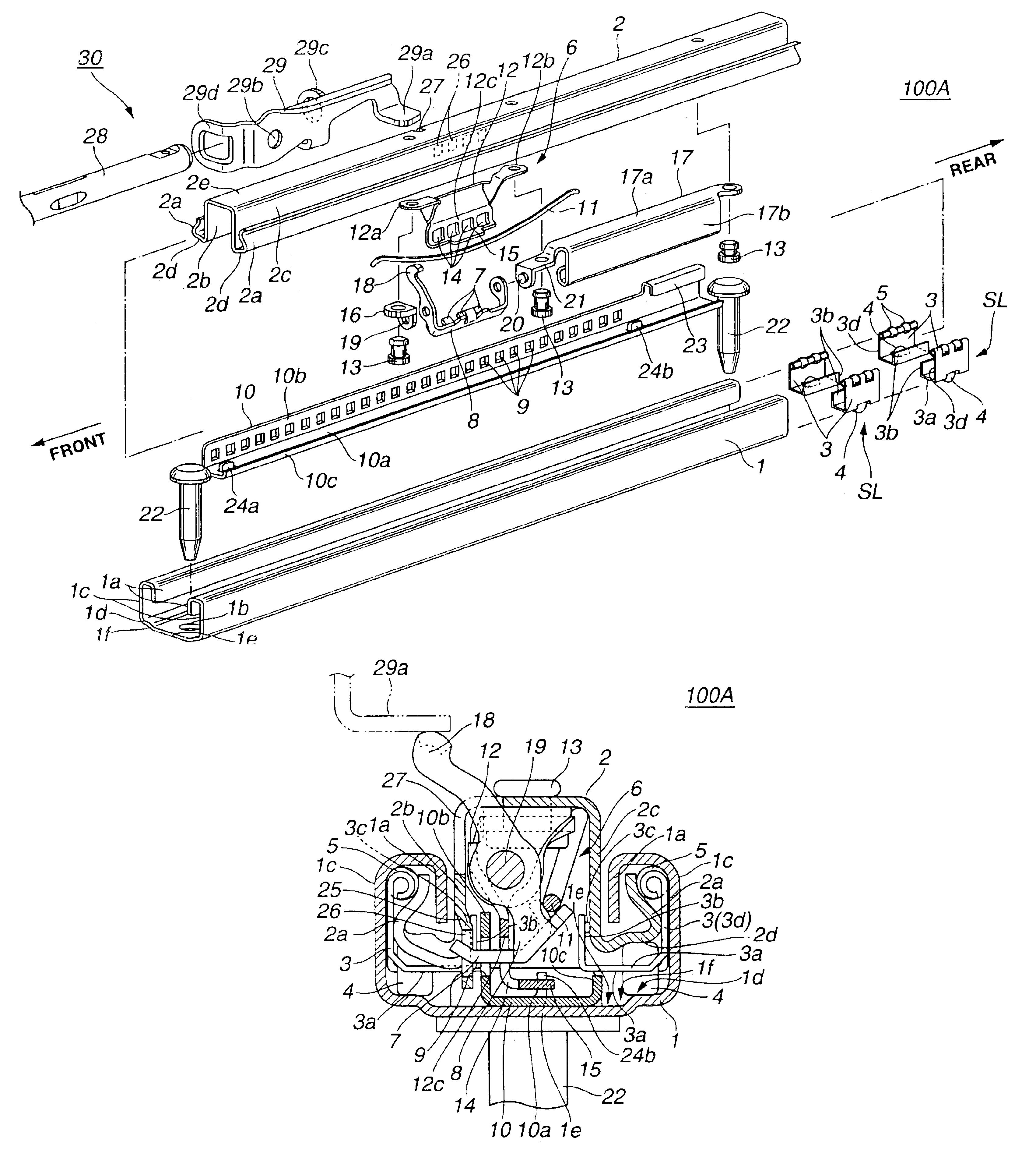 Seat slide device