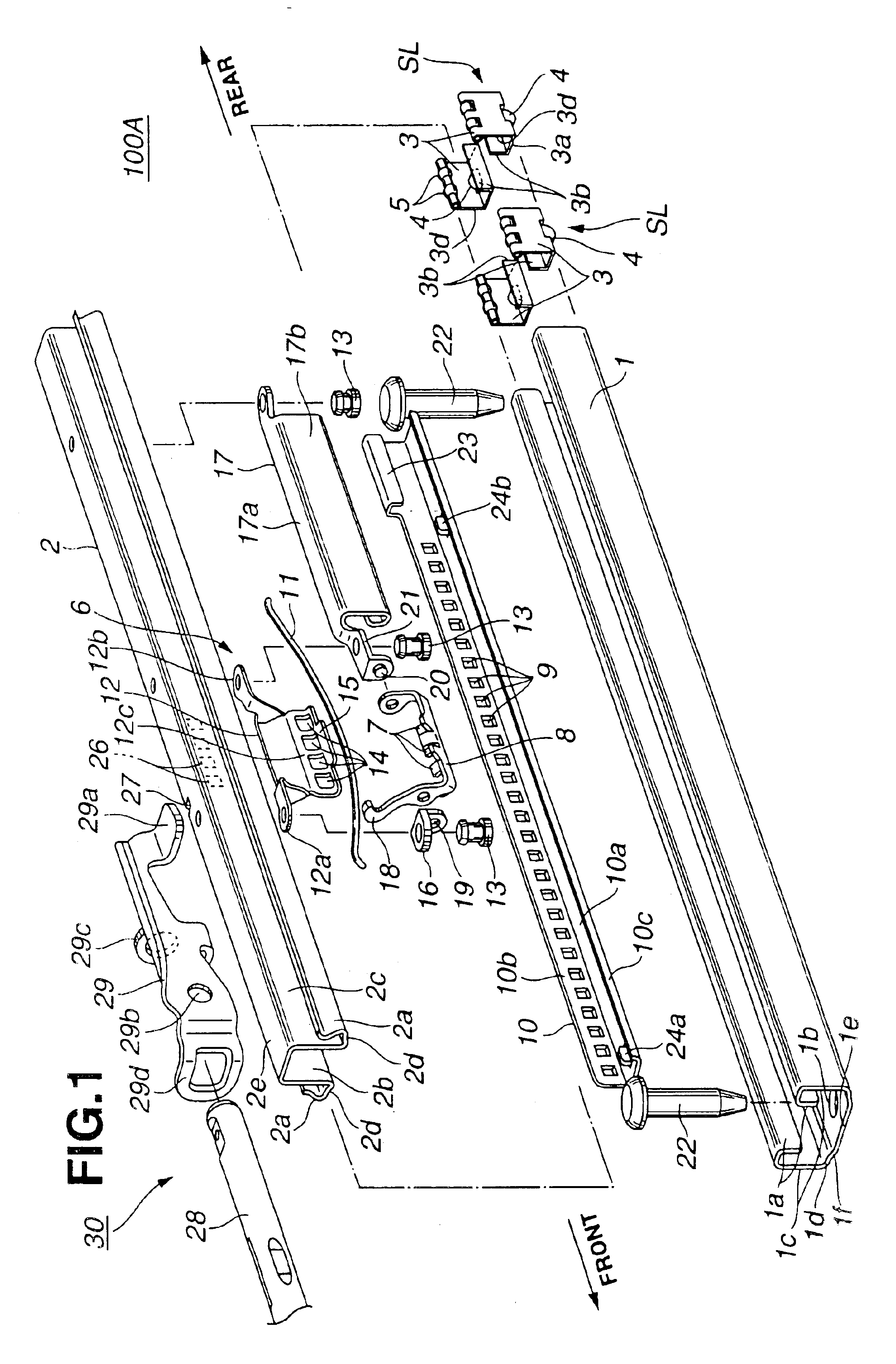 Seat slide device