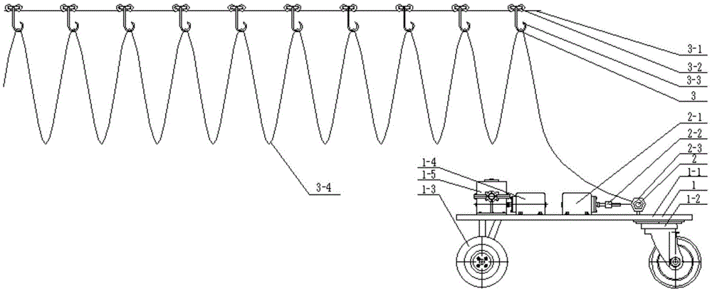 Greenhouse self-propelled sprinkler and sprinkling method