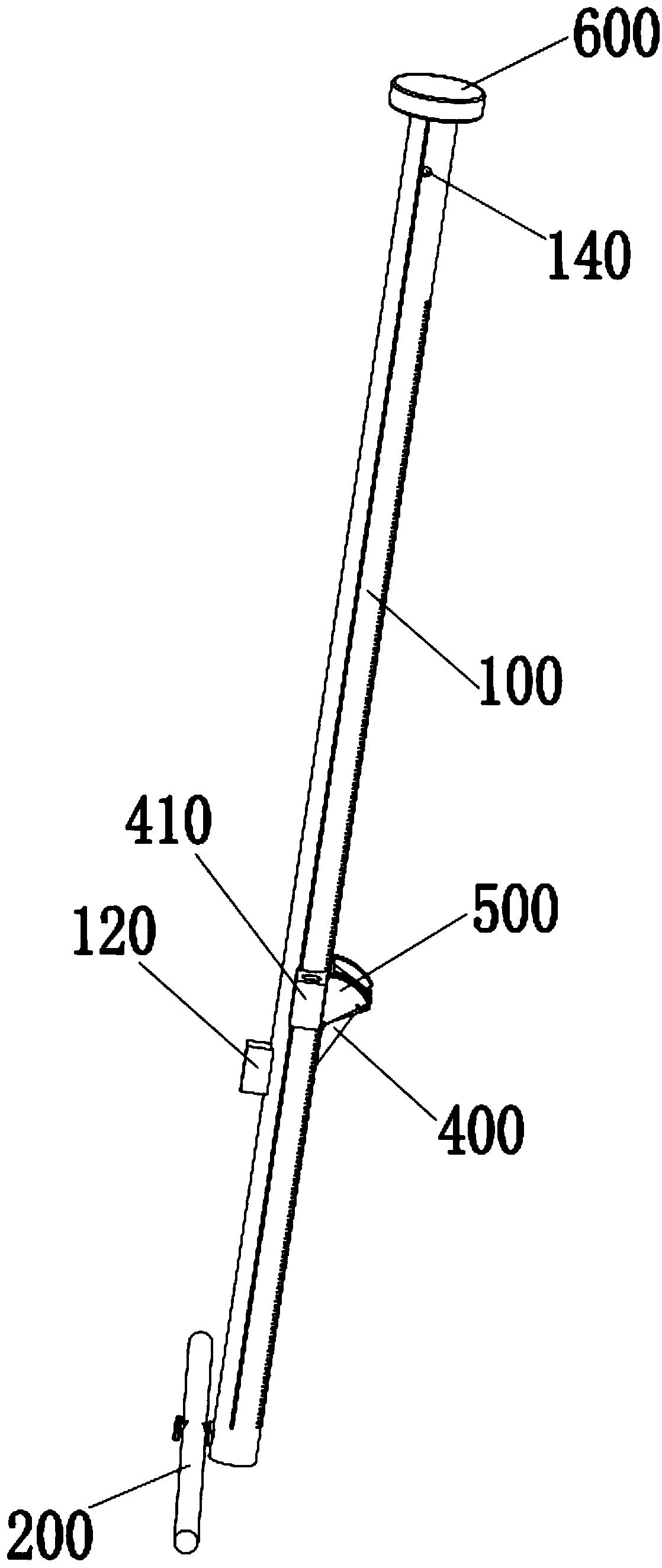 Simple measuring device capable of accurately measuring slab thickness of floor slab