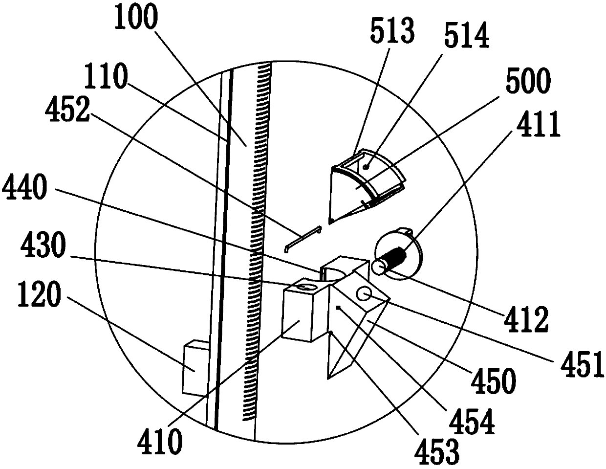 Simple measuring device capable of accurately measuring slab thickness of floor slab