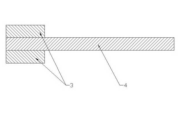 Soft and hard combined plate structure capable of avoiding fracture of soft plate