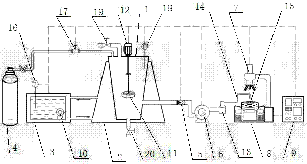 Testing apparatus for quantitatively characterizing wax crystal aggregation of wax-bearing crude oil and quantitative characterizing method of testing apparatus