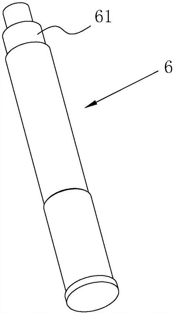 Square head cutting machining device for shaft part and square head machining method for shaft part