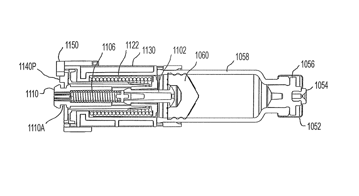 Drive mechanism for drug delivery pumps with integrated status indication