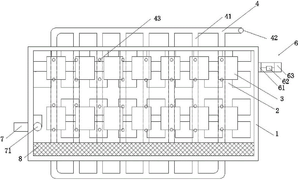 Abalone seedling growing cultivation pond with water level adjusting device