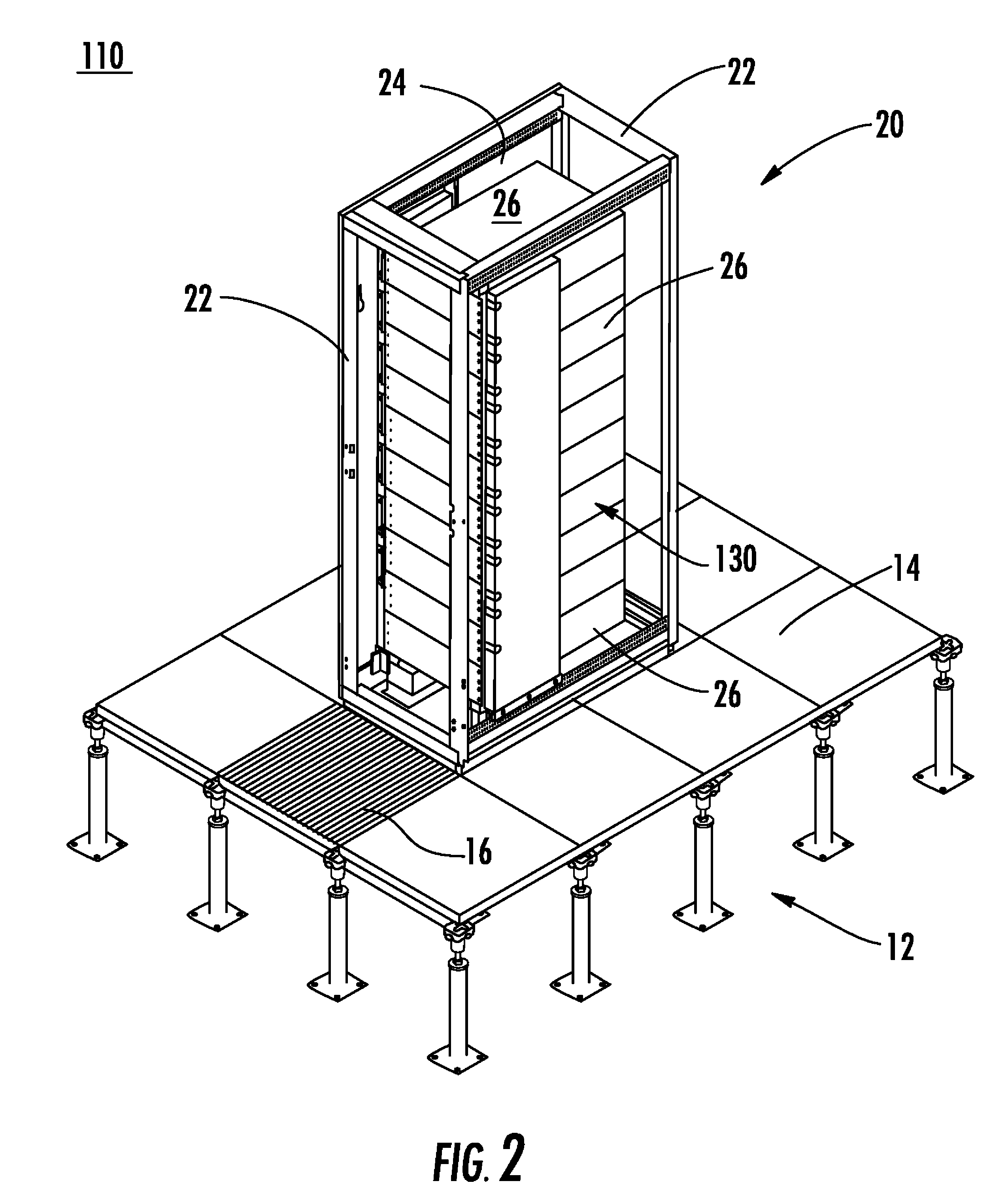 Selectively routing air within an electronic equipment enclosure