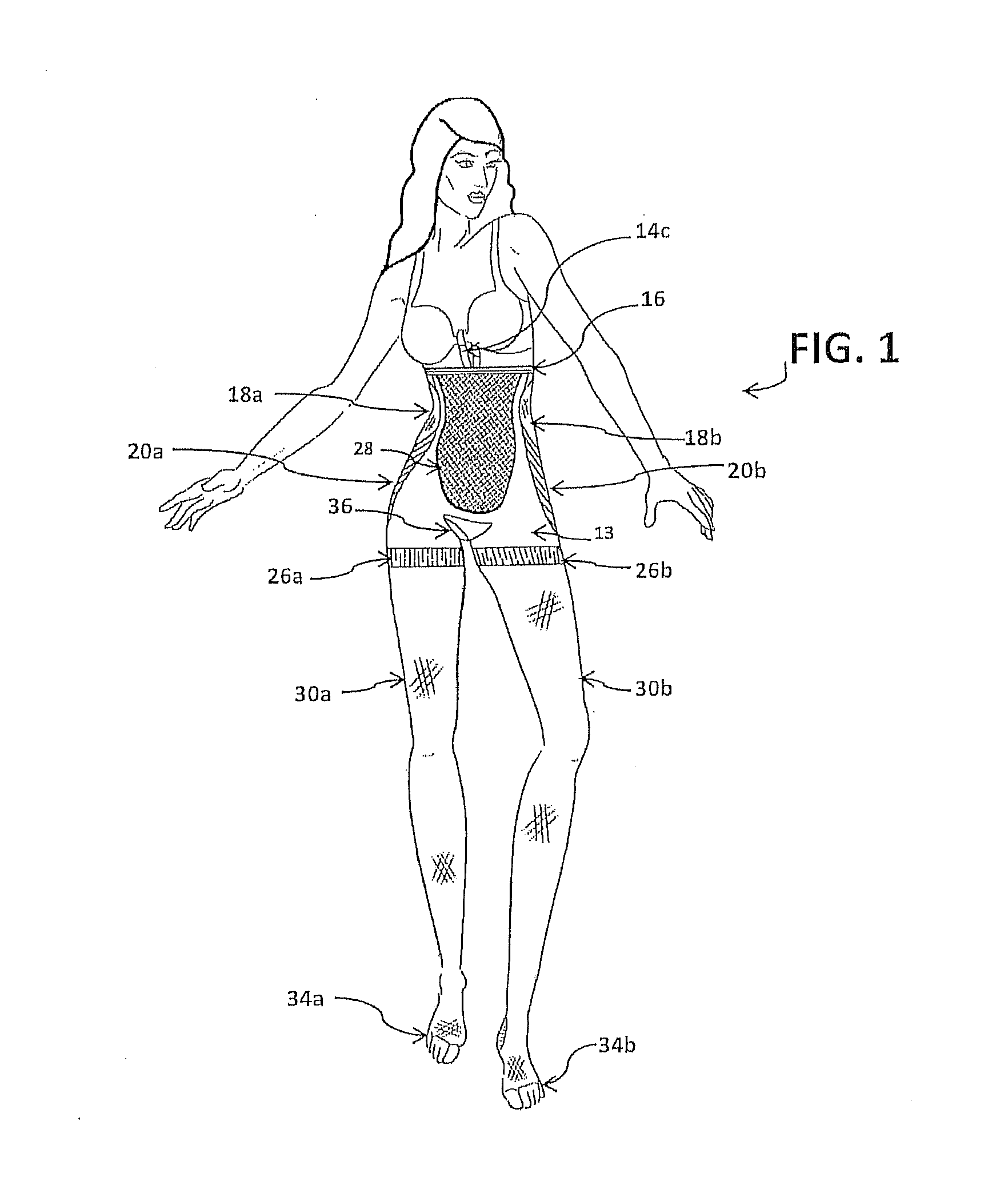 Butt enhancing hosiery/shaper under garment