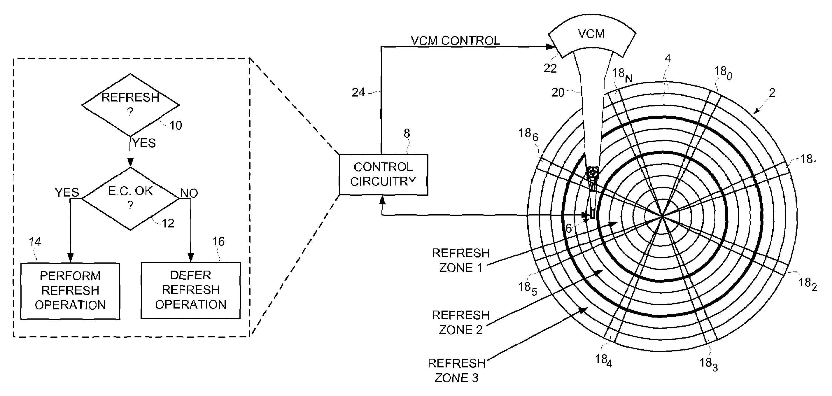 Disk drive deferring refresh based on environmental conditions