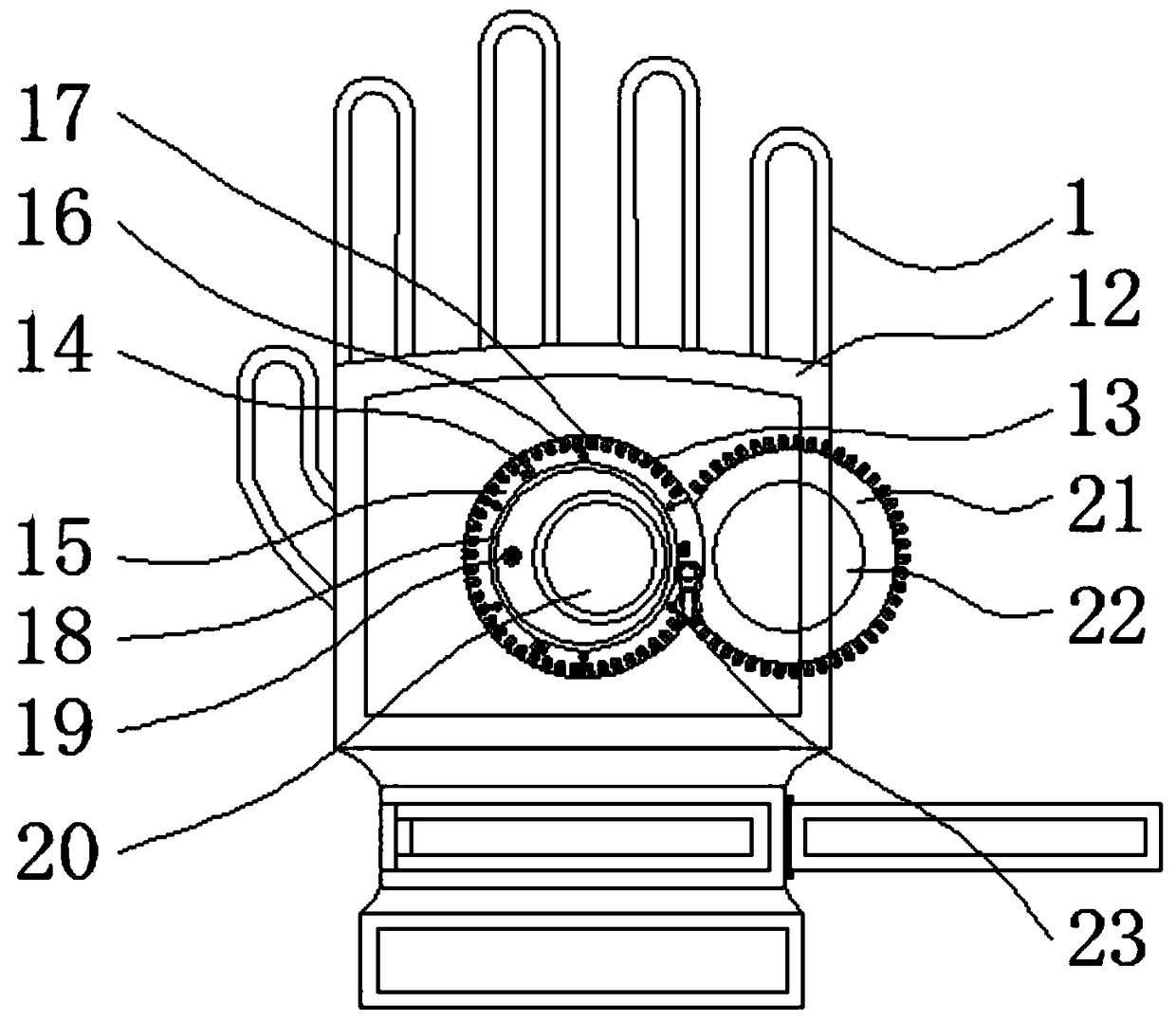 Intelligent traffic glove with warning and camera shooting functions