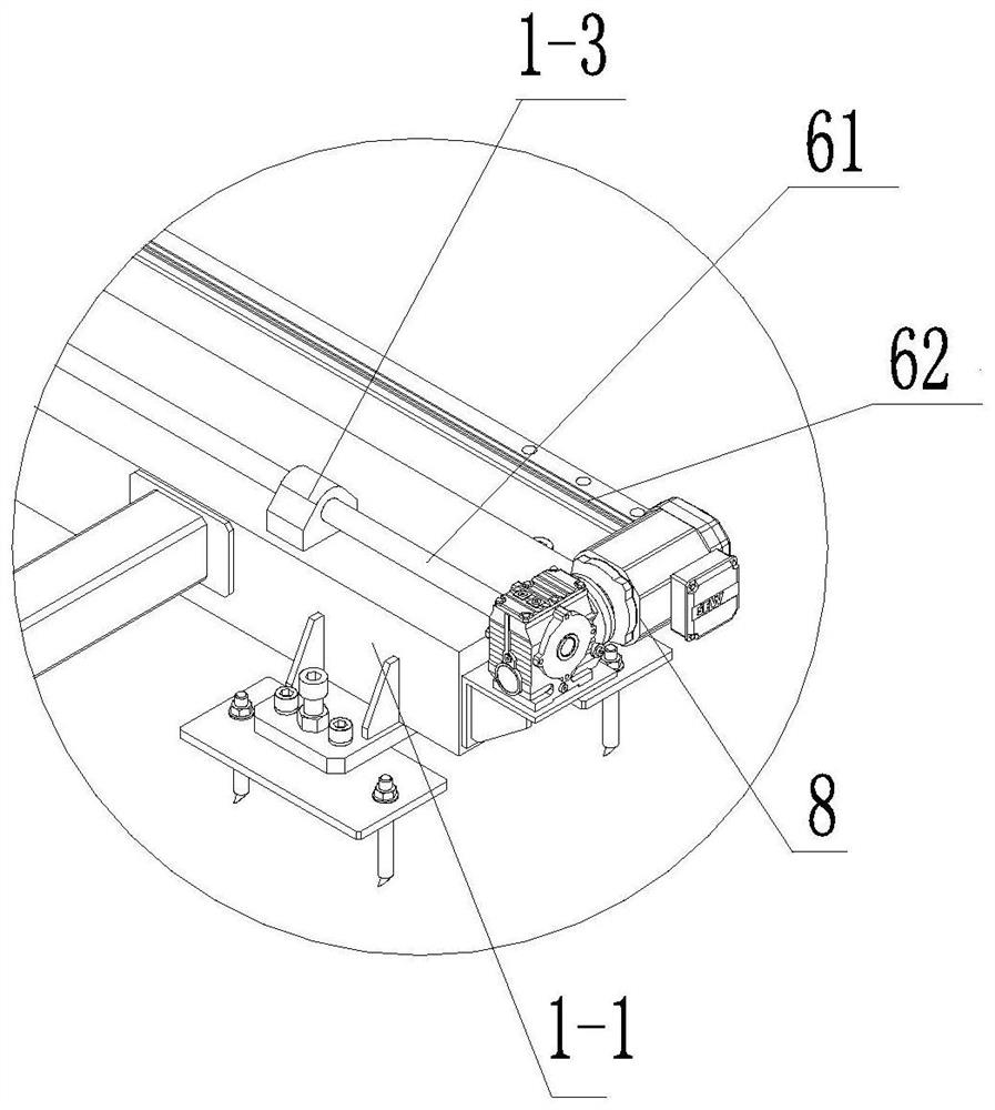 Auxiliary support and moving device for machine tool processing super long workpiece