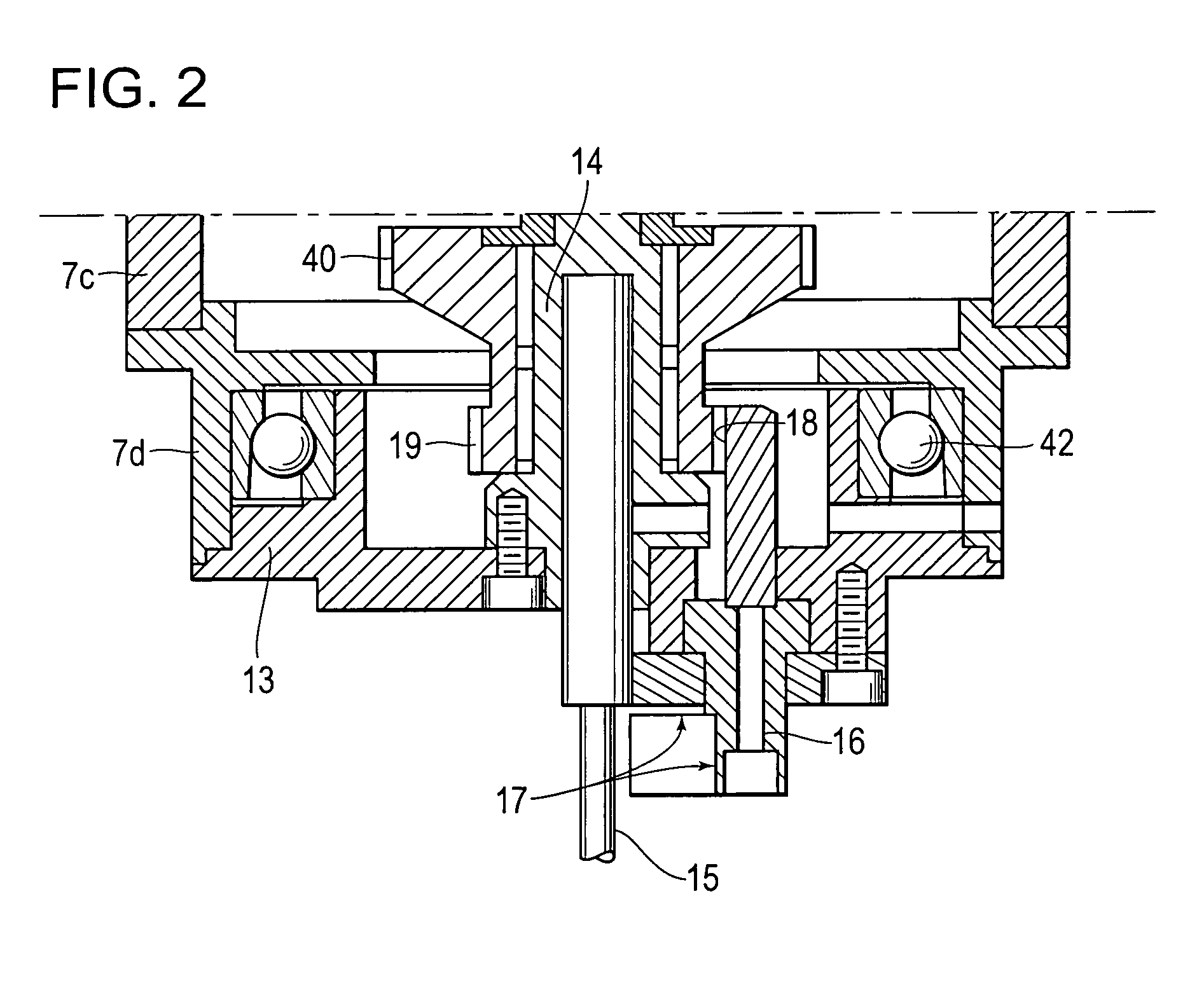 Boring head with tool advance independent of rotation