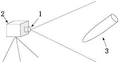 A projectile monocular video pose measurement method and target pattern