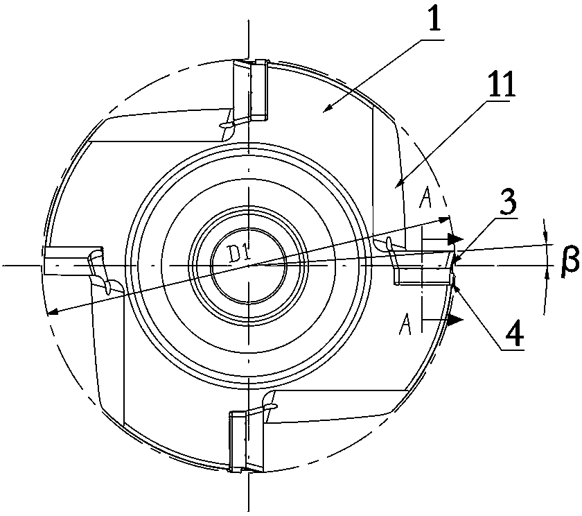 Finish machining rotating cutter