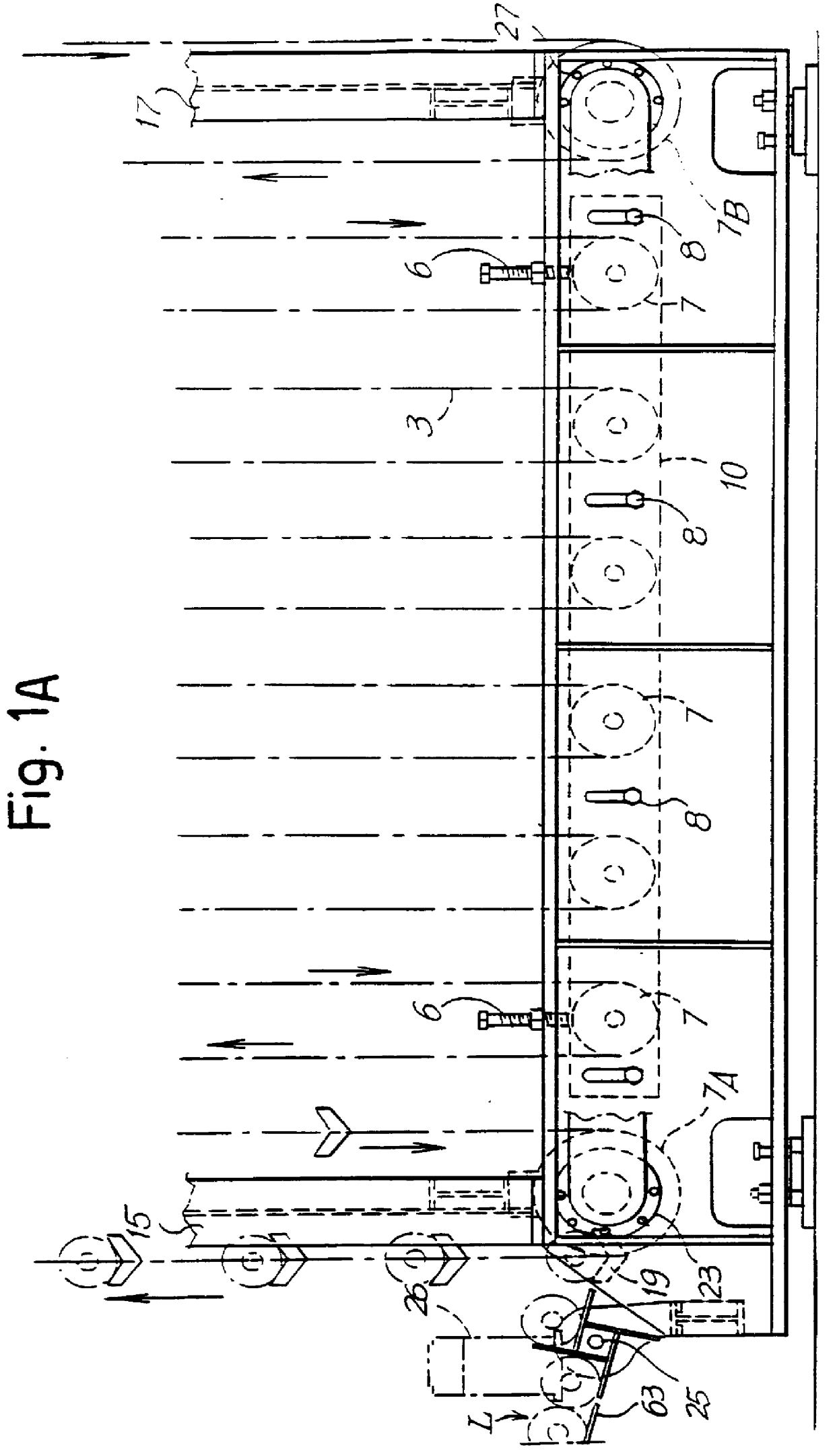 Storage unit with rates of advance dependent on upstream and downstream rates