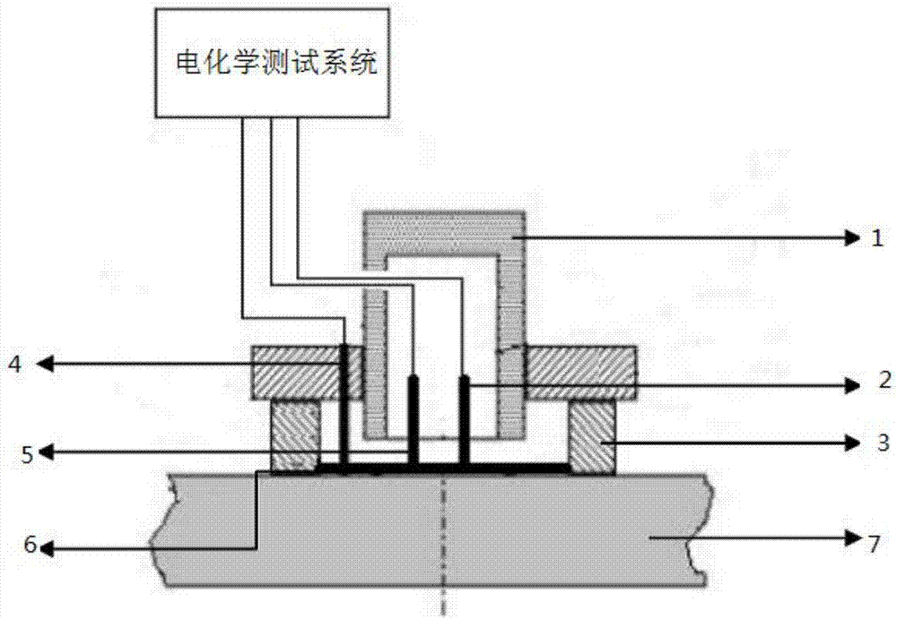 Electrochemical noise sensor for metal pipeline outer surface corrosion detection