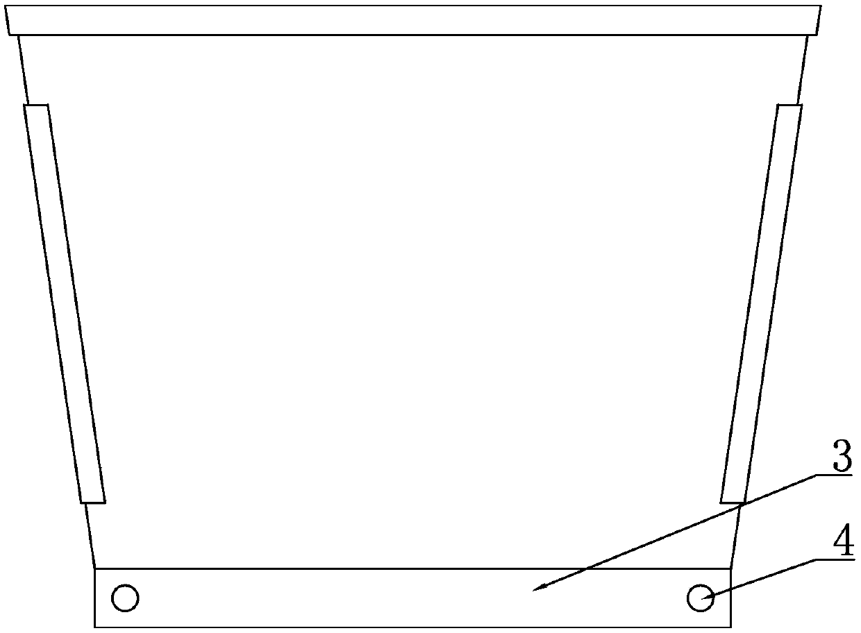 Iron box for chemical waste carrying and application method for iron box