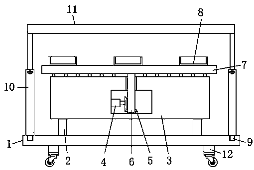 Supporting frame for strawberry planting