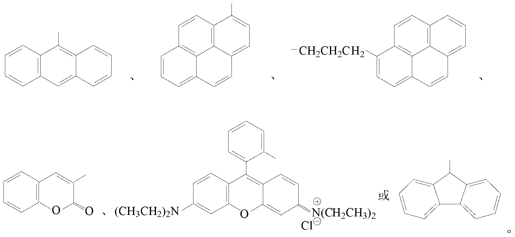 Fluorescent waterborne polyurethane based on chromophore in dihydric alcohol and preparation method thereof