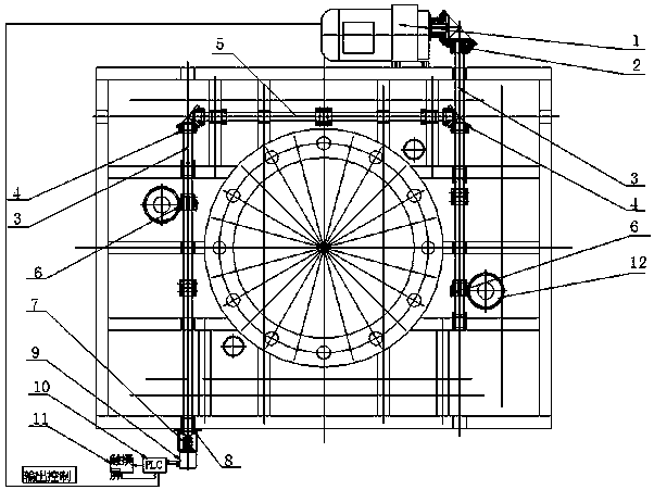 Synchronous pressing synchronous adjusting and digital adjusting mechanism of powder pressing machine