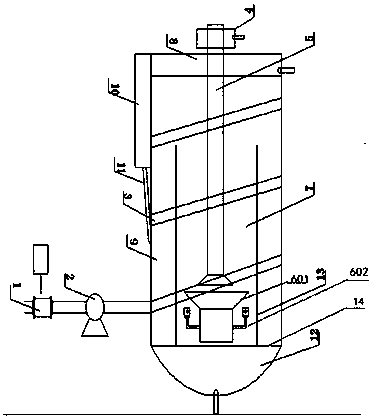 A cyclone flotation treatment system and method for algae-containing wastewater