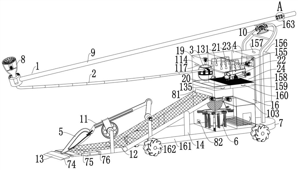 Concealed star anise lotus preset fruit harvesting root digging reverse weight compensation speed car wash