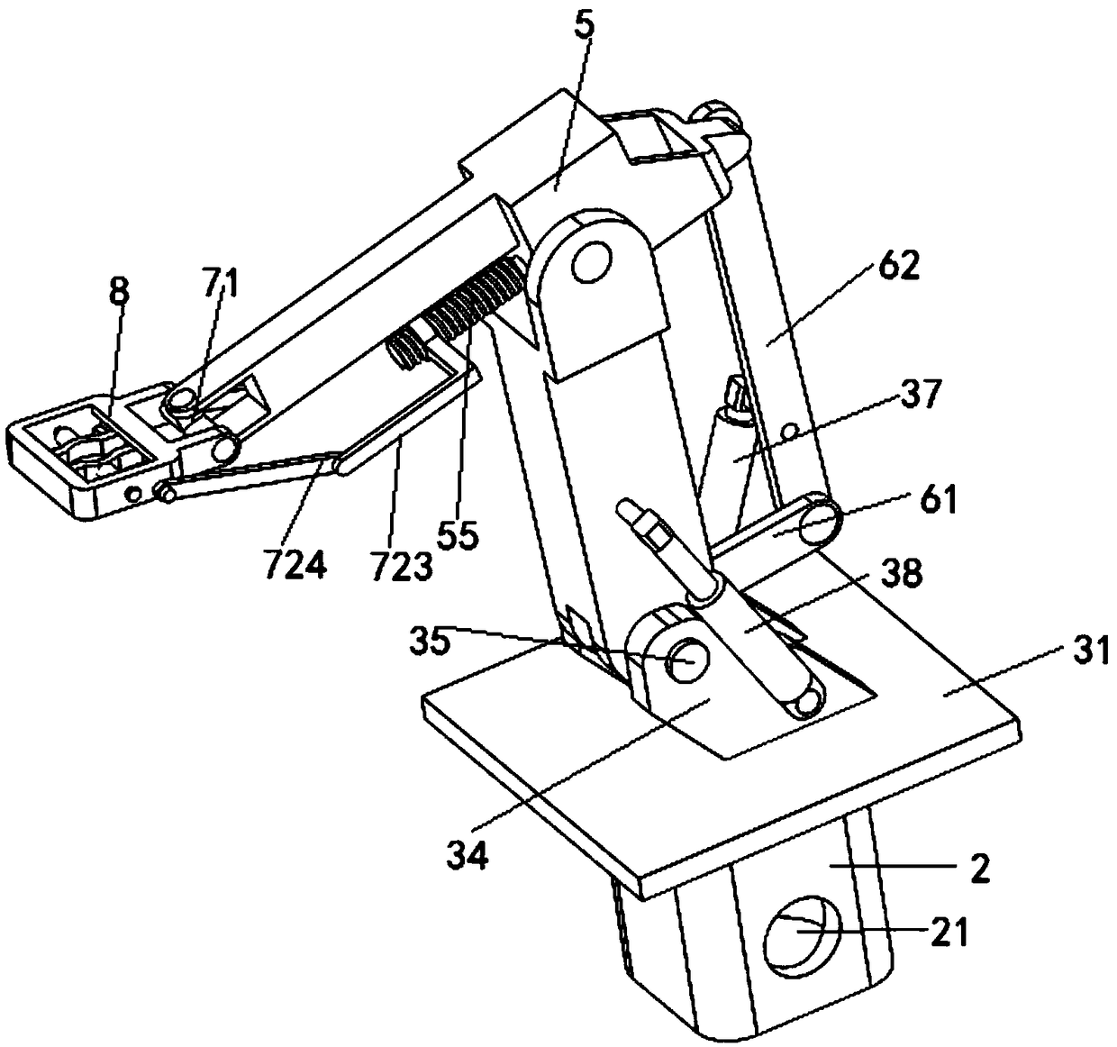 Automatic welding assembly mechanical arm