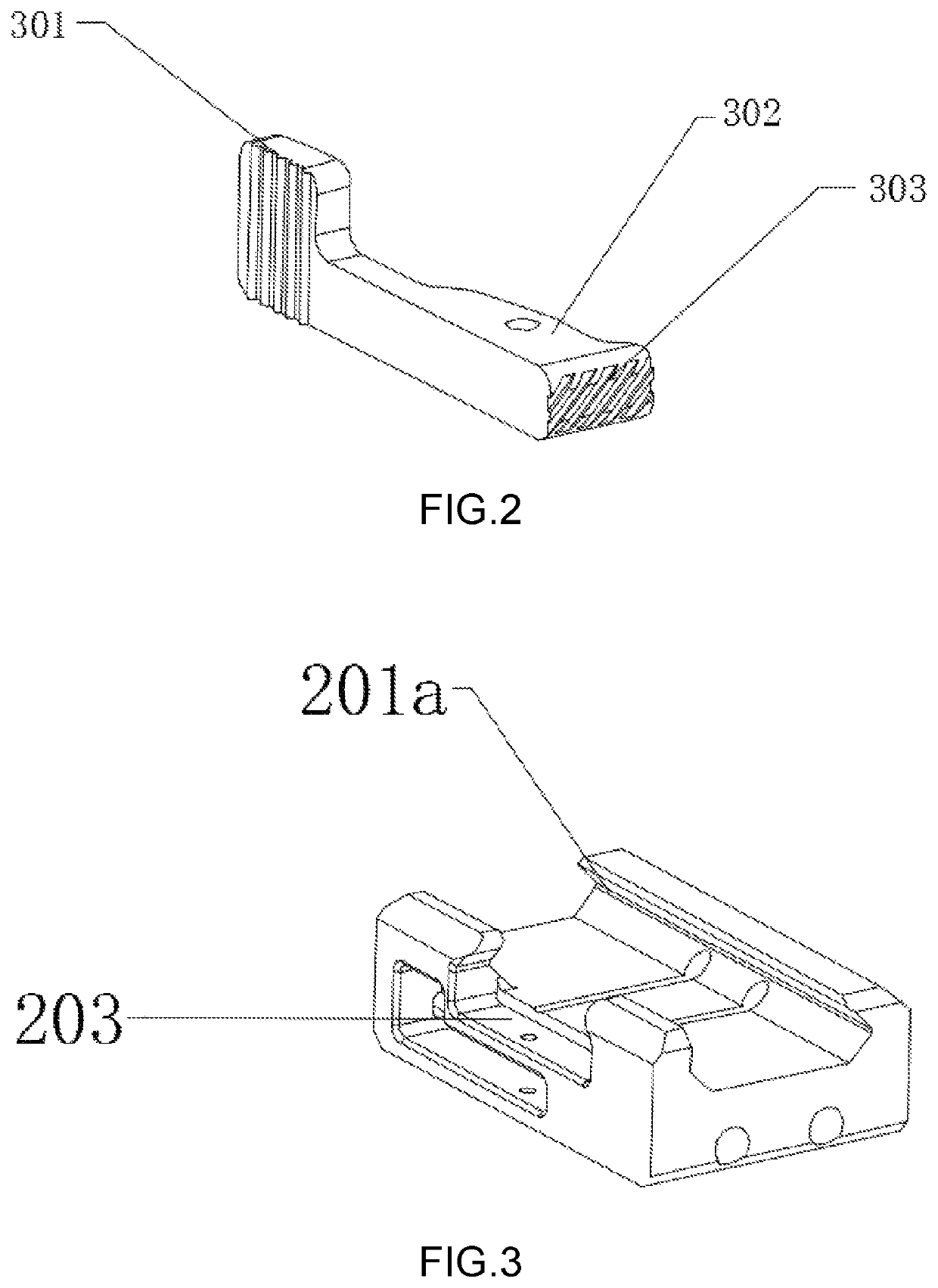 Quick detaching mechanism for handle light