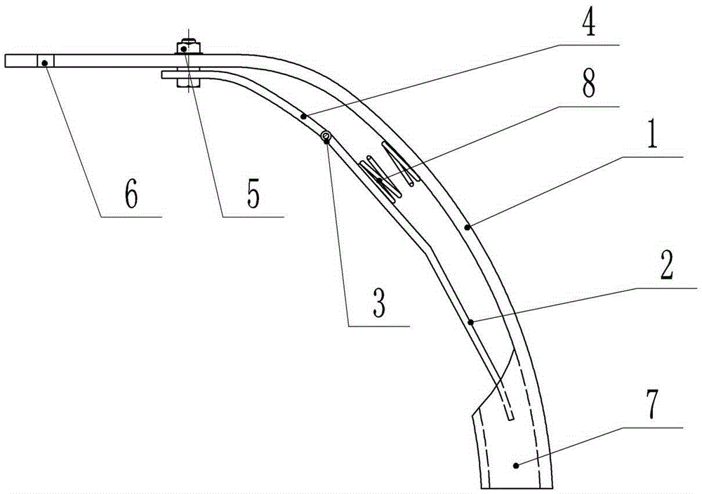 Double-layer automobile fender