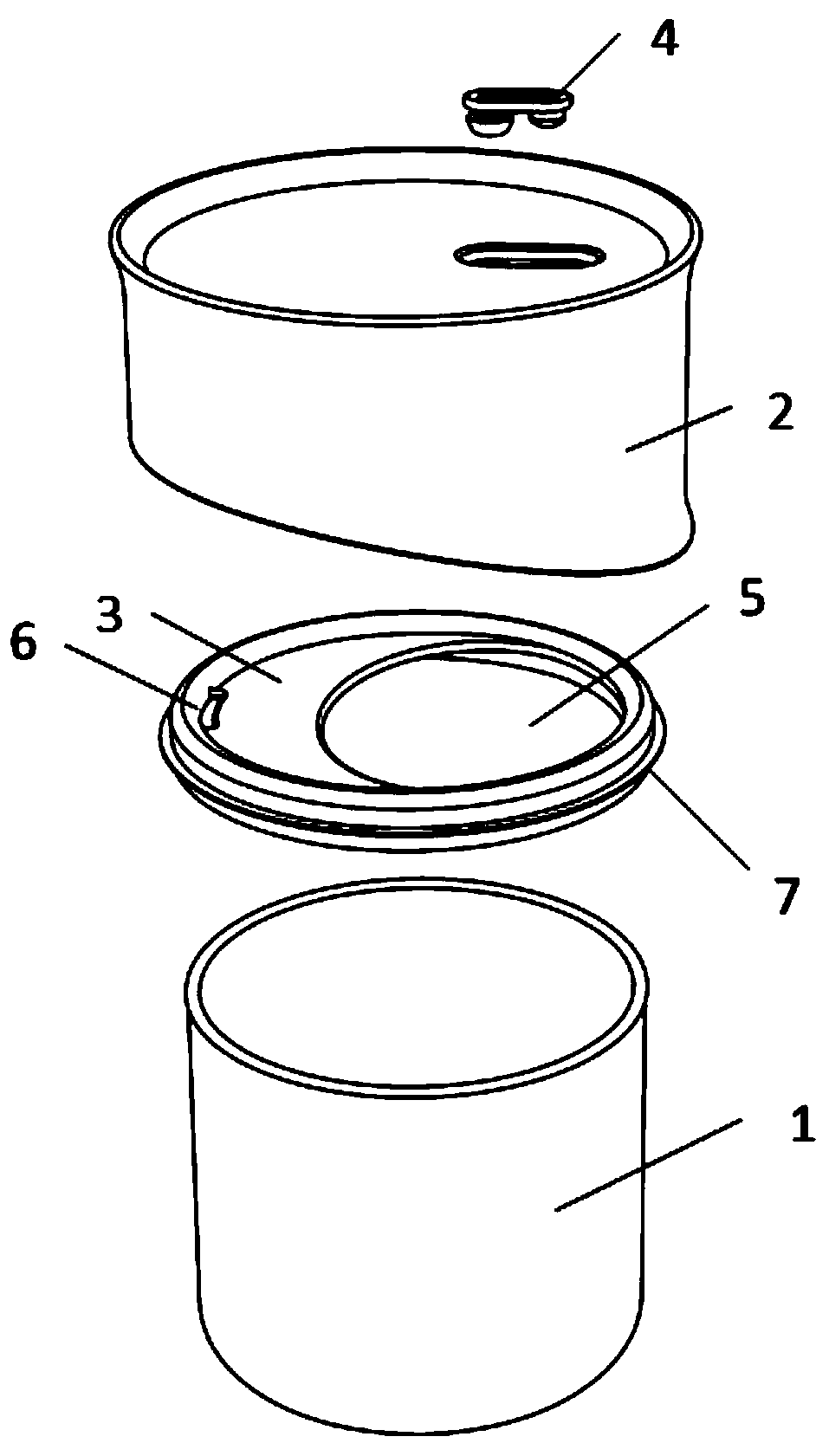 A storage container and its components