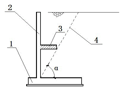 Method for improving stress performance of retaining wall and retaining wall structure