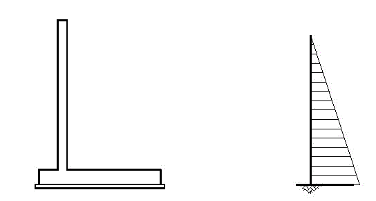 Method for improving stress performance of retaining wall and retaining wall structure