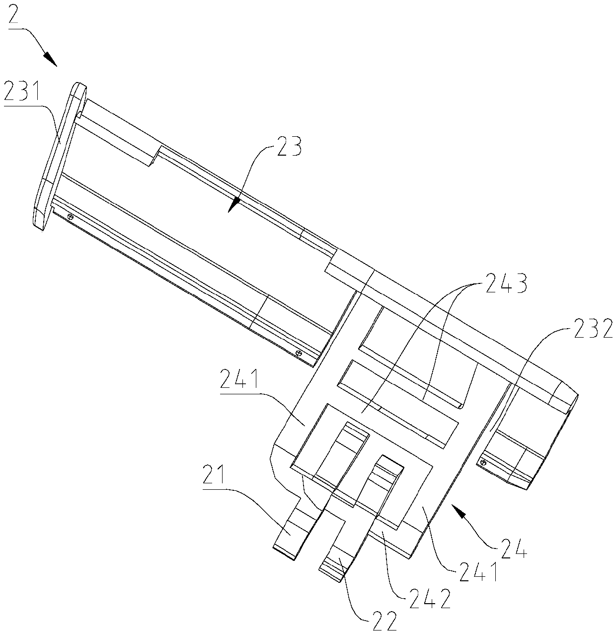 A water cutting end mounting structure and a vehicle