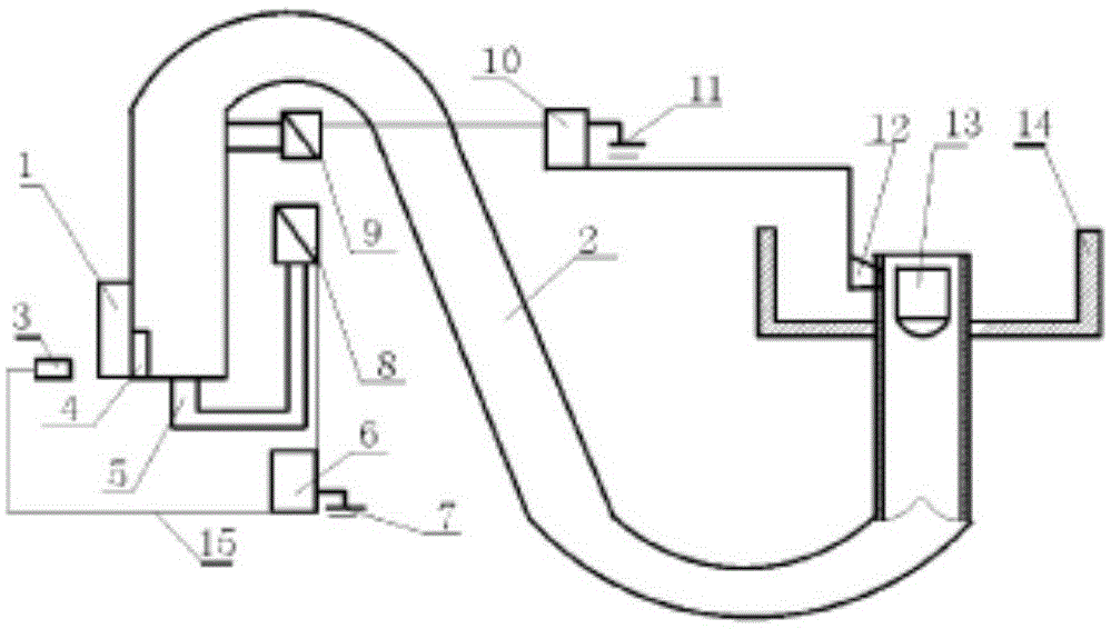 Pneumatic pipeline conveying method and device for business hall