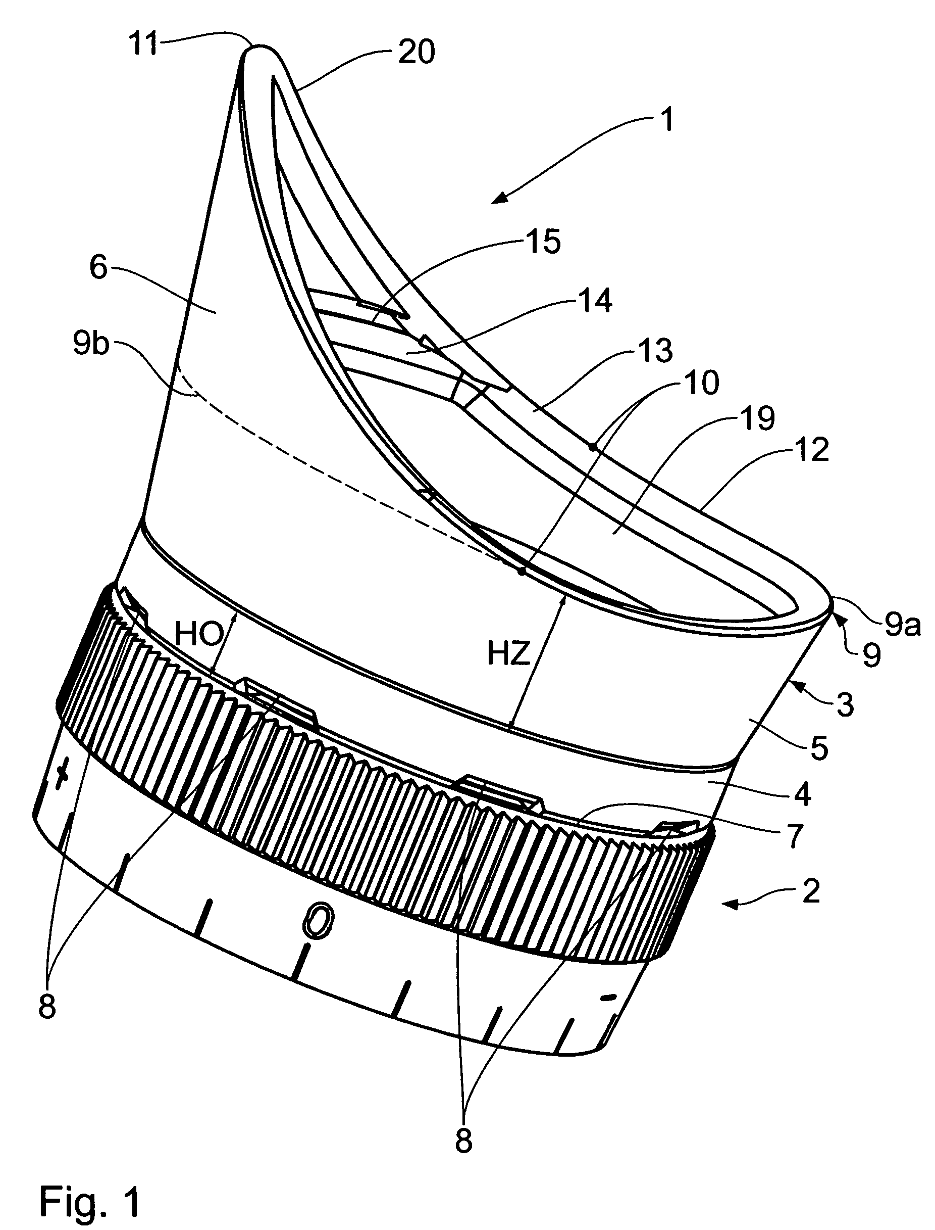 Foldable eyepiece cup