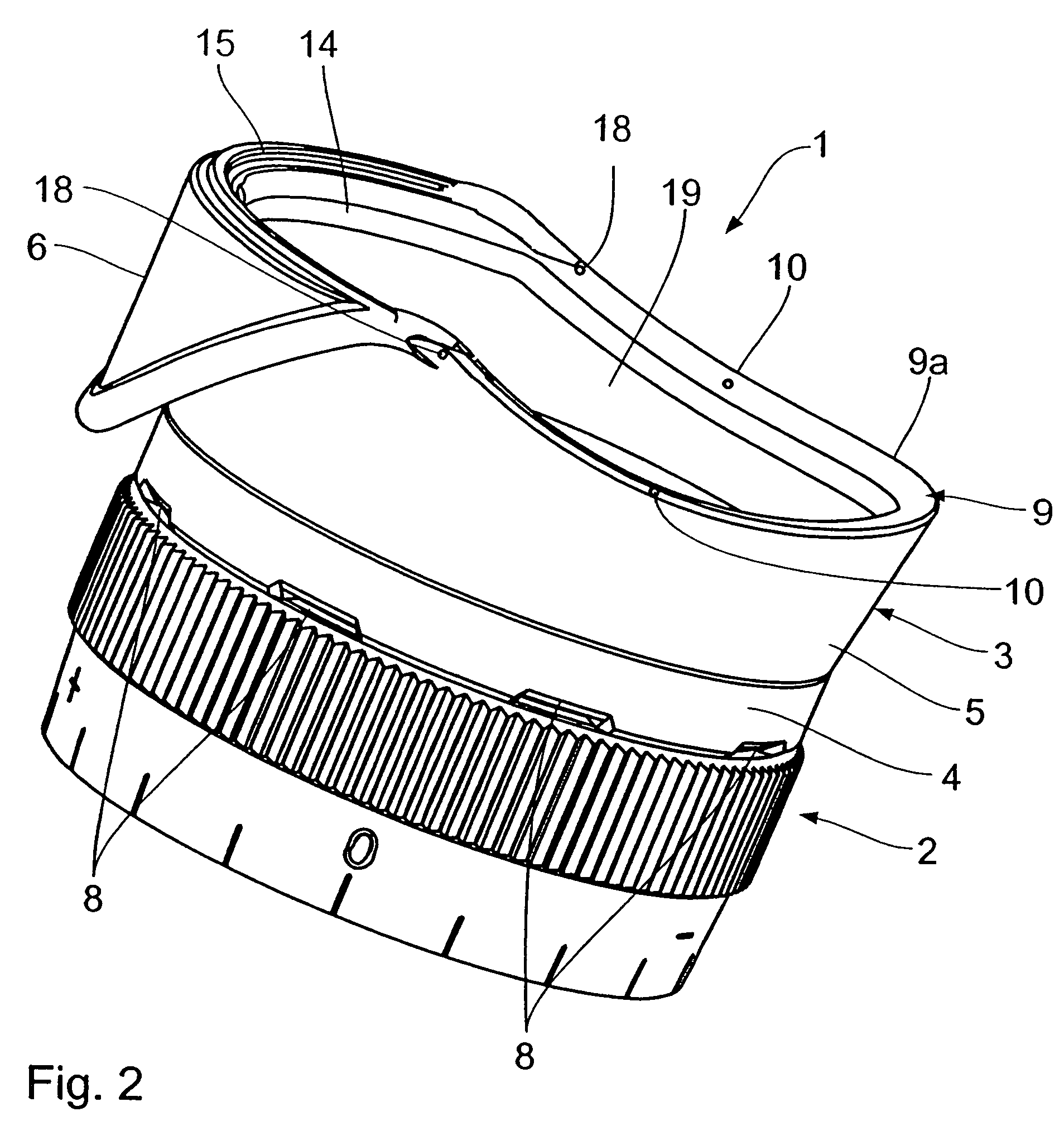 Foldable eyepiece cup