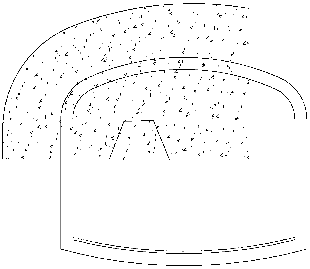 Construction method of urban underground channel in same direction as existing line