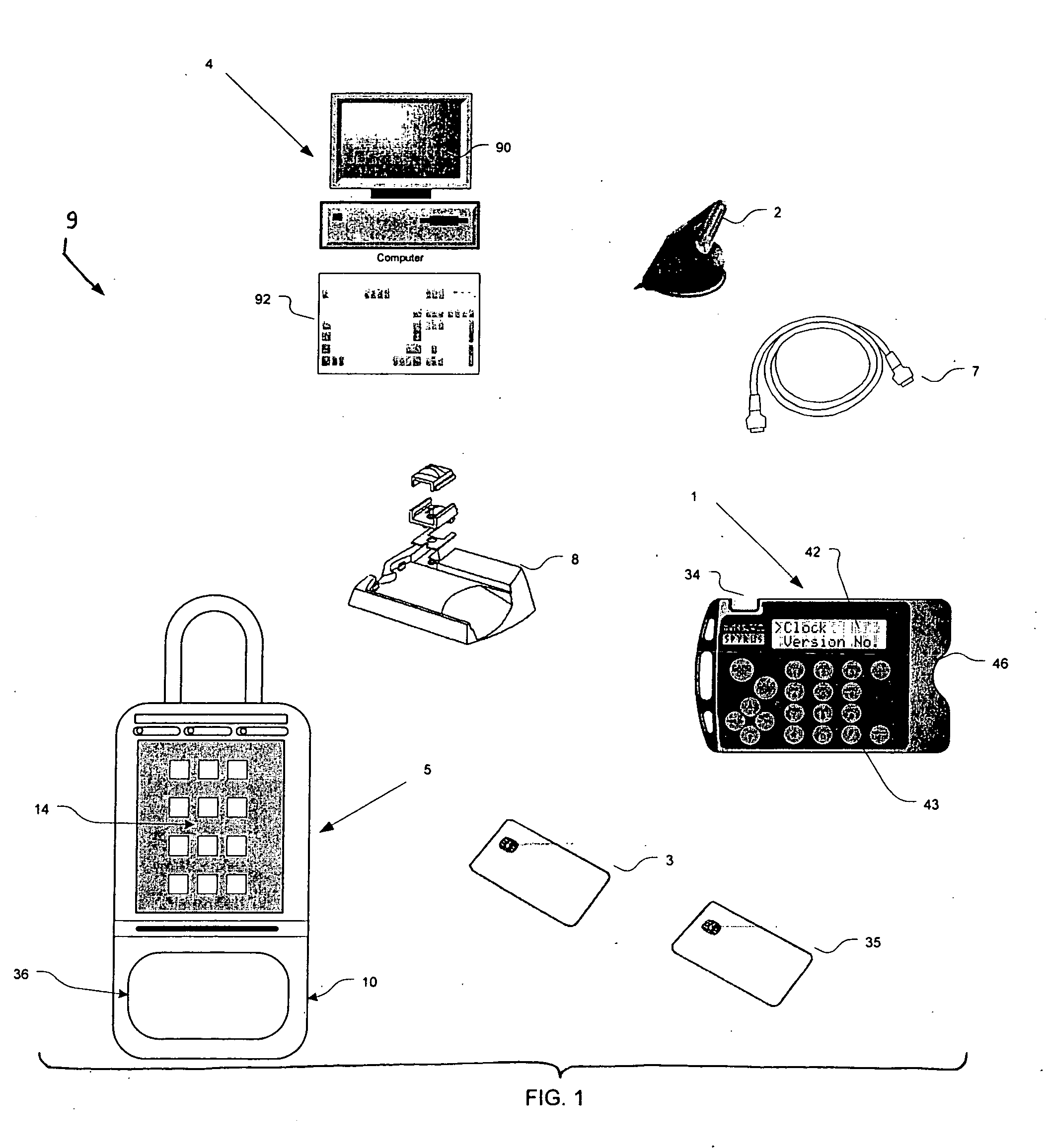 Electronic lock system and method for its use with a secure memory card