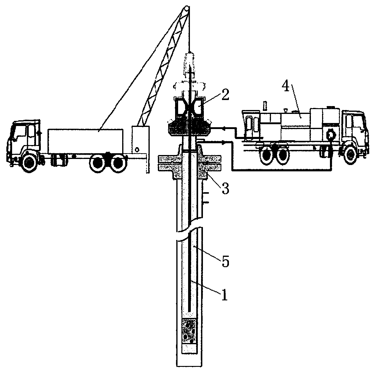 Airtight online cleaning method for workover operation oil pipe and sucker rod