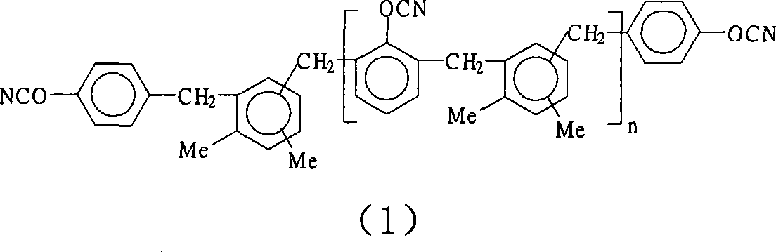 Alkyl xylol type cyanate resin, preparation and uses thereof