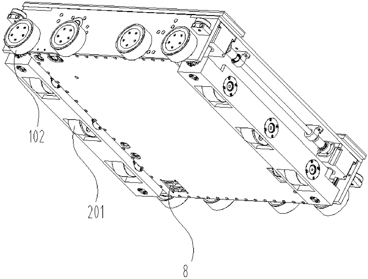 Shuttle vehicle capable of picking and putting cargos in intensive warehouse