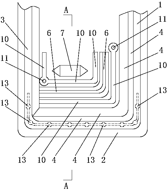 Cofferdam structure for water taking head structure construction in river and construction method thereof