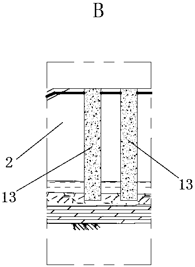 Cofferdam structure for water taking head structure construction in river and construction method thereof